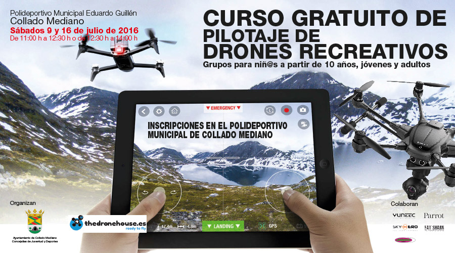 CURSO GRATUITO DE PILOTAJE DE DRONES RECREATIVOS