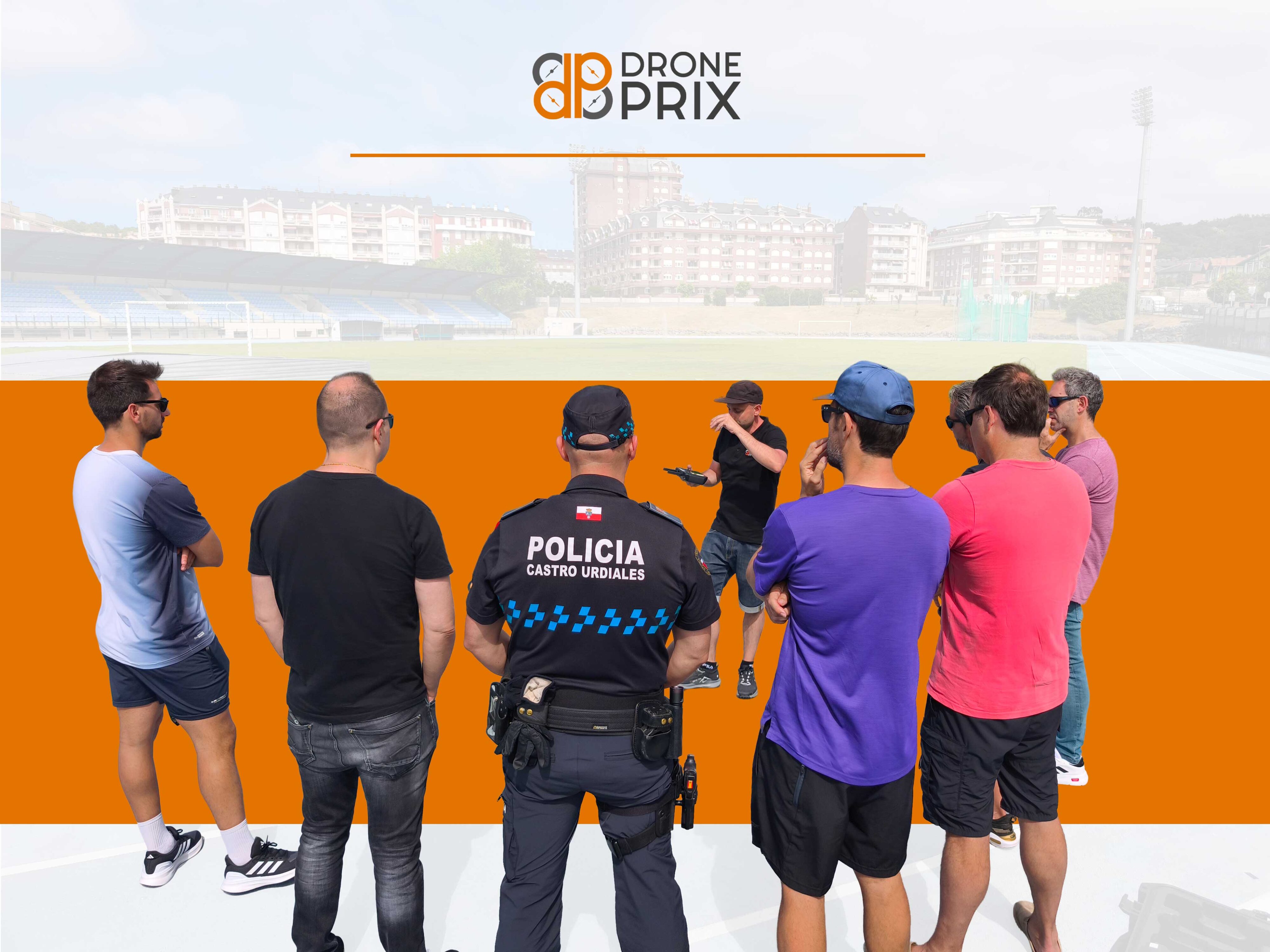 Instructor de Drone Prix realizando formación oficial de piloto de drones para policía